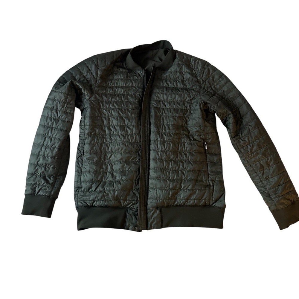 Lululemon Switch Over Bomber Jacket Dark Olive Mens Small - Picture 6 of 15